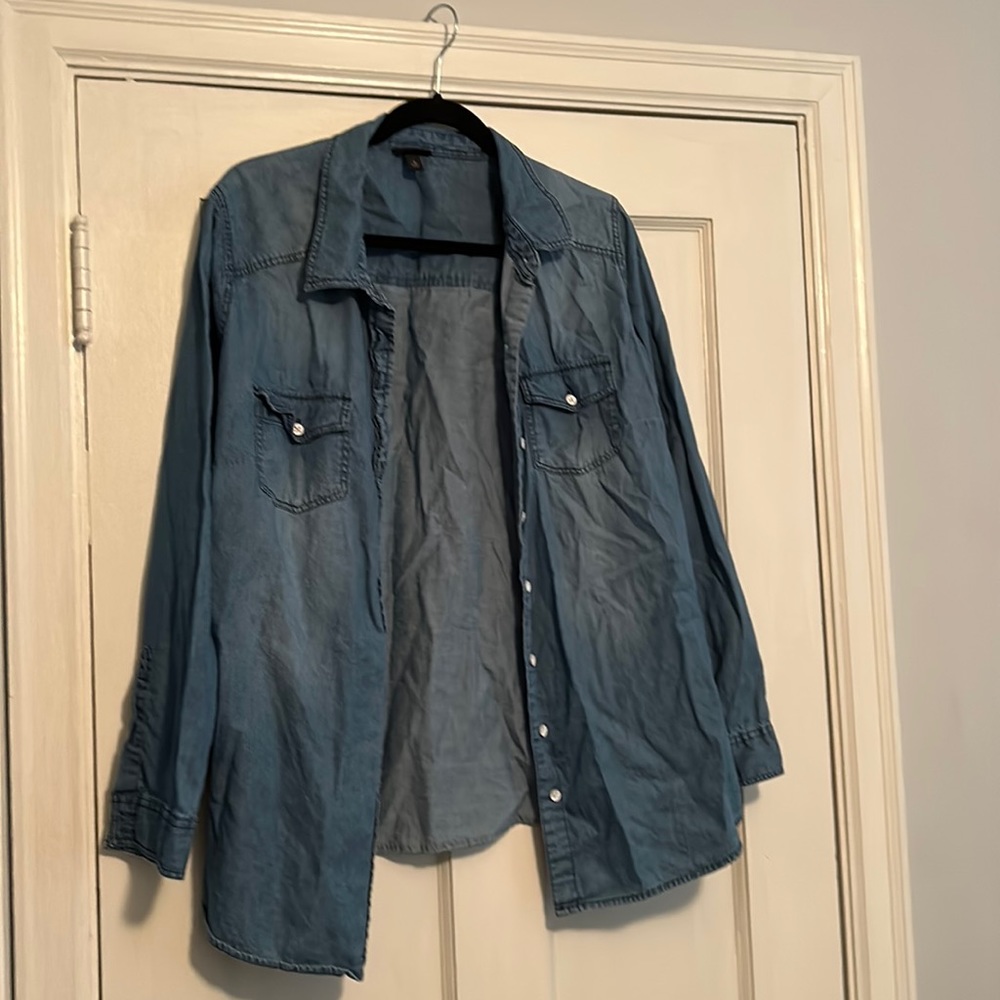 Torrid denim button down
